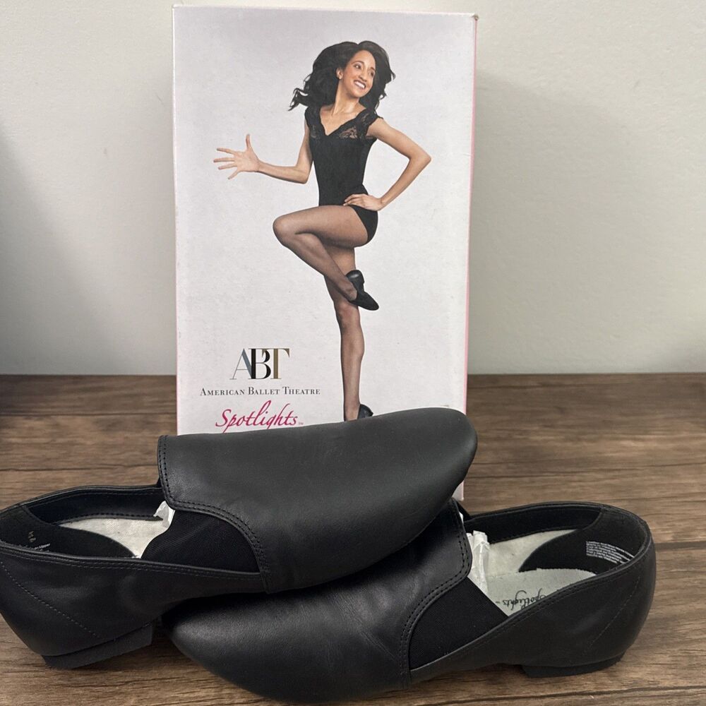 ABT American Ballet Theatre Neoprene Jazz Shoes |New In Box | 8 1/2 | Leather